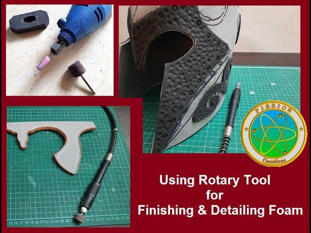 Using Rotary Tool for Finishing & Detailing Foam - Fission Creations