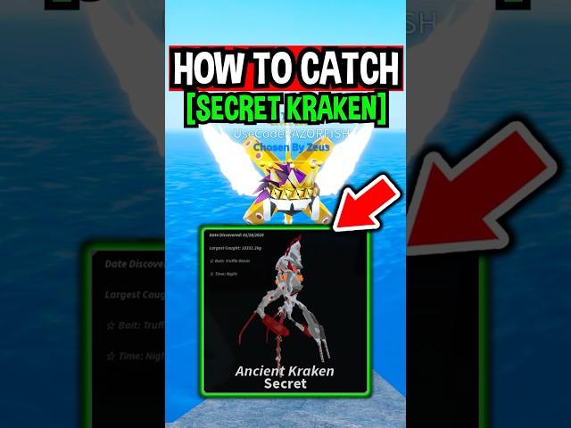 How To Catch SECRET ANCIENT KRAKEN in Roblox Fisch..