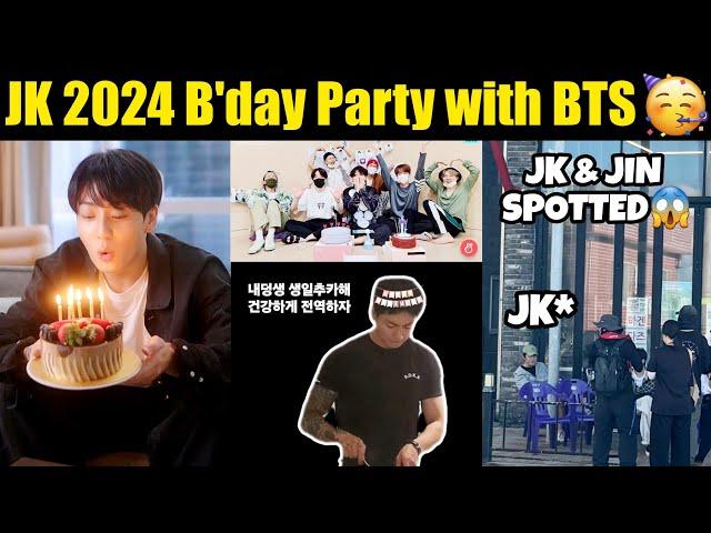 Jungkook 2024 B'day Party with BTS | Jungkook Celebrate B'day Today with BTS | BTS JK B'day 2024