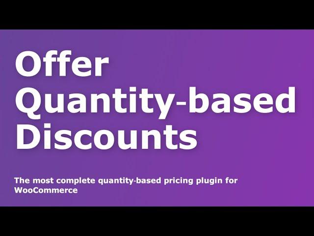 2025 Tiered Pricing Table: quantity-based discounts for WooCommerce