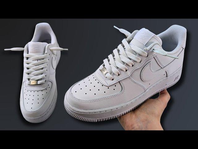 HOW TO LOOSE LACE NIKE AIR FORCE 1s (BEST WAY!)