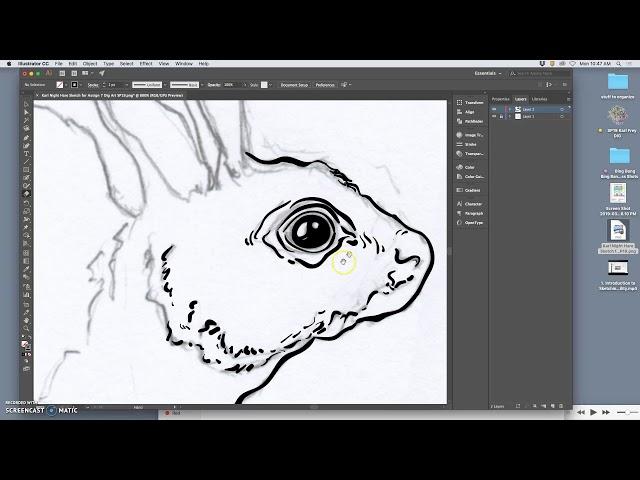 2  Digital Inking with the Blob Brush in Illustrator