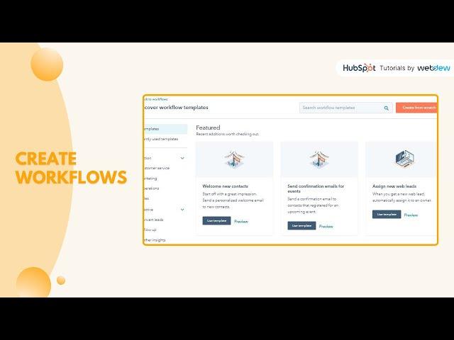 How to create workflows in HubSpot