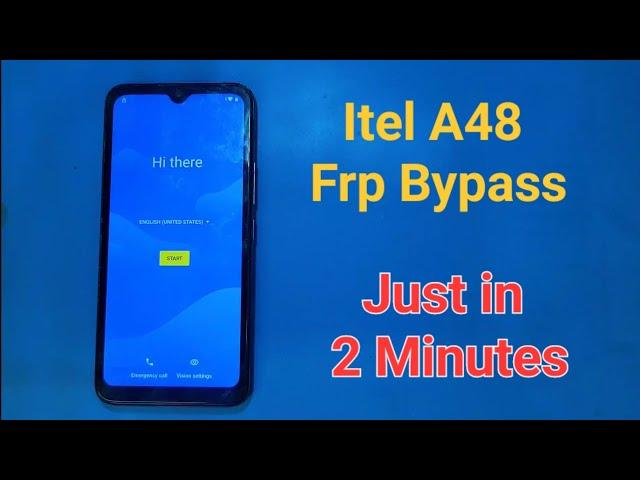 itel A48 Frp Bypass || Just in 2 minutes Without PC || #Google #account #frp #bypass #itel #a48