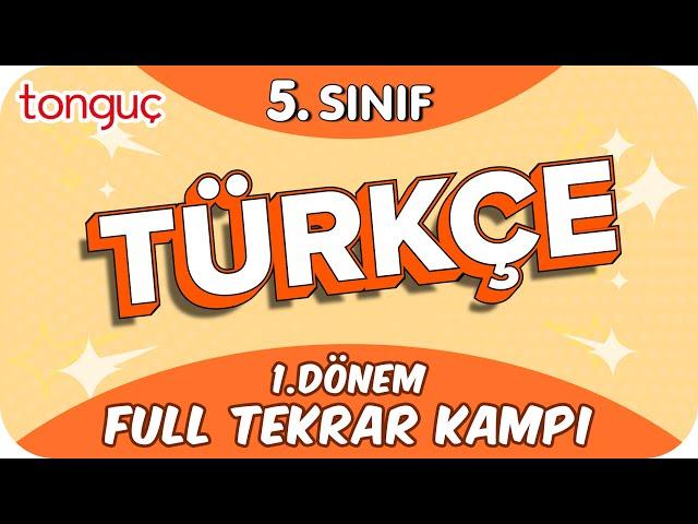 5. Sınıf Türkçe 1. Dönem Full Tekrar  #2024