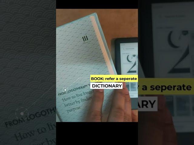 Kindle vs Paperback: Built-in Dictionary Feature