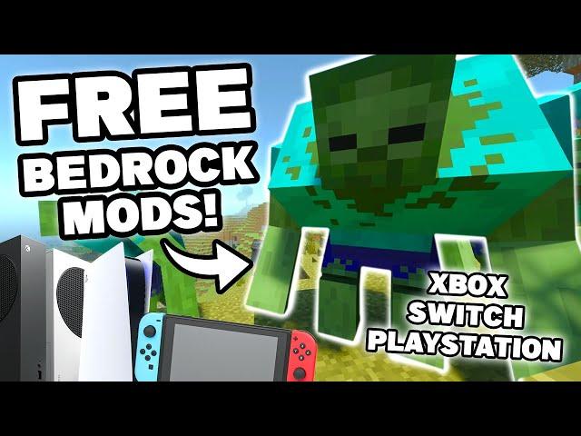 How To Get FREE Bedrock Mods on Playstation, Xbox, & Switch! Minecraft Bedrock Add-ons!