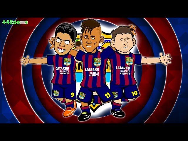 MSN SONG Bayern Munich vs Barcelona 3-2 PARODY (Champions League Semi-Final 2015 Goals Neymar)