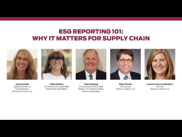 ESG Reporting 101 and Why It Matters for Supply Chain