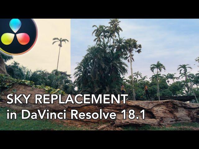 Sky Replacement in DaVinci Resolve 18.1 (FREE version)