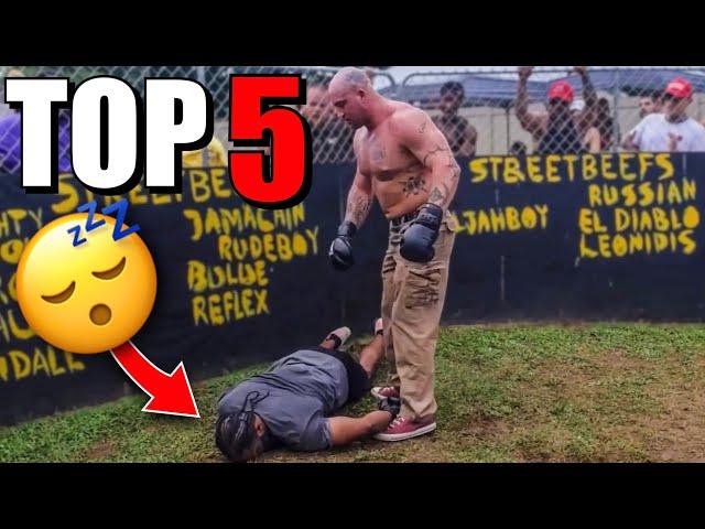 TOP 5 BOXING KNOCK OUTS | STREETBEEFS