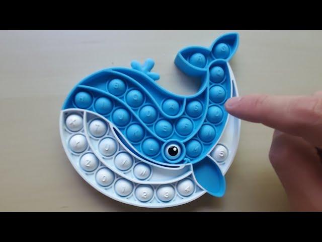 Blue Whale Pop It Toy