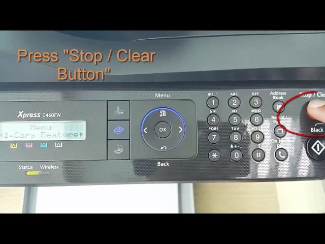 How to put Samsung Xpress C460FW printer in "Tech Mode"