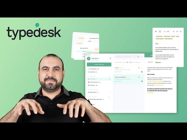 Text Expander and canned responses with advanced variables TypeDesk
