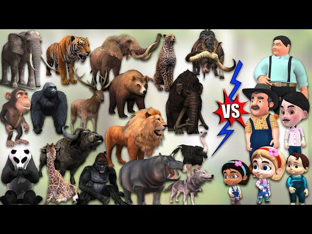 #Animals Revenge on Humans short video || Most amazing movements of wild animals by mr lavangam