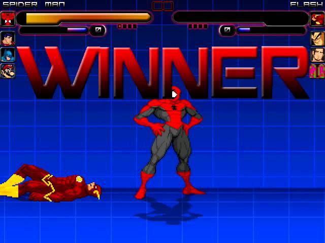 SM100 MUGEN- Team Spider-Man VS Team Flash