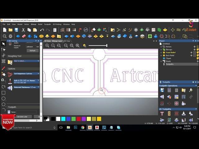 How to Multi plate tool use in Artcam 2017 By - Gs Zone