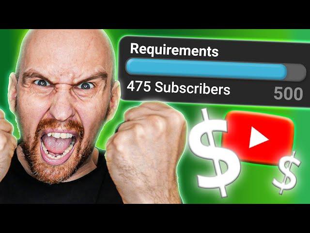 LOWER YouTube Monetization Requirements Are LIVE!