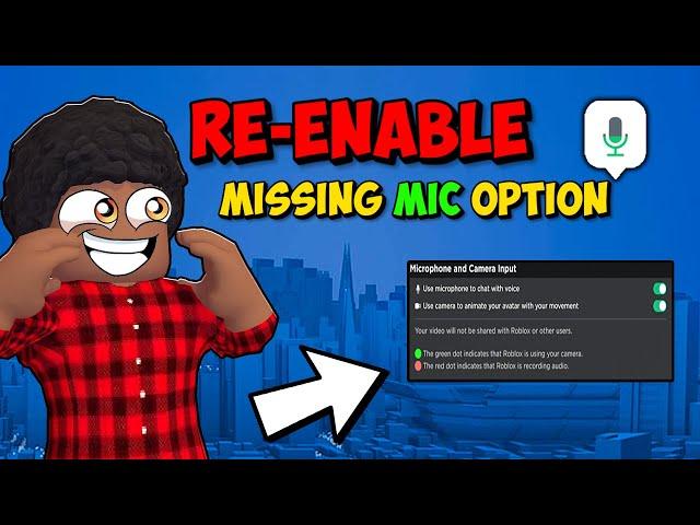 How to FIX Roblox VOICE CHAT not showing up!