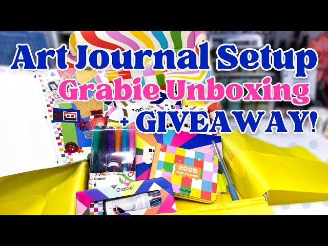 Art Journal With Me [December 2024] | Unboxing the Grabie Scrapbook Box and GIVEAWAY!