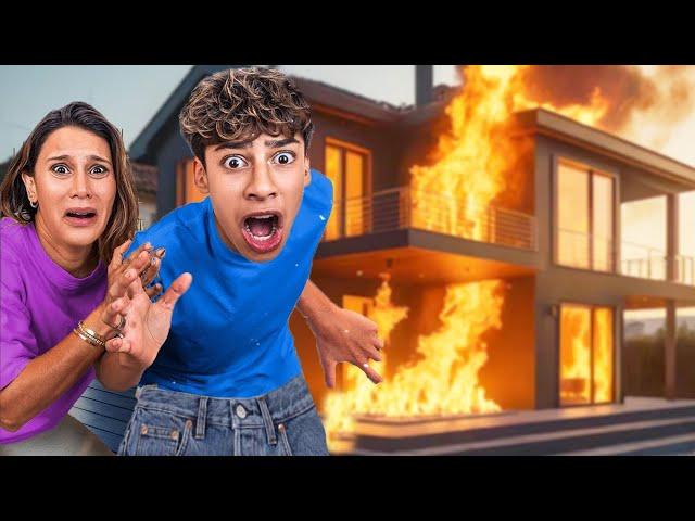 The Royalty Family House Burned Down!  Ferran Shocked #wildfire