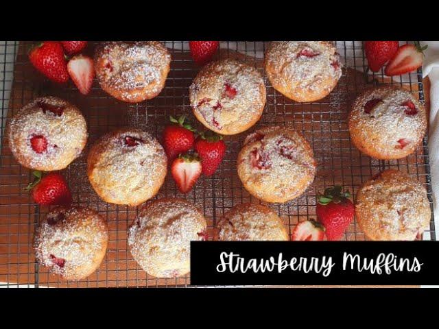 Strawberry Muffins | Quick and Easy Healthy Muffins Recipe