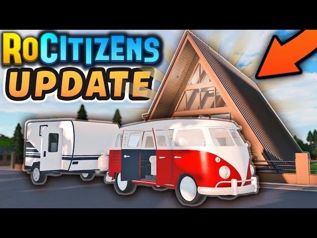 New HOUSE!, New CAR!, And so Much MORE! Roblox RoCitizens Camping Update!