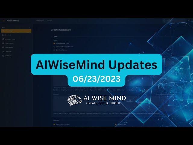 AIWiseMind: New Features Added and Explained