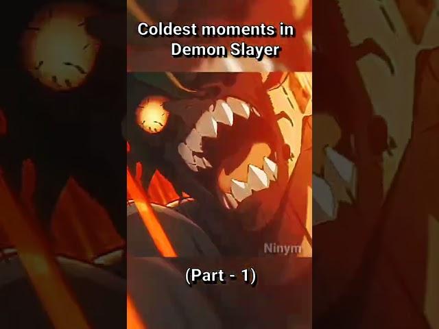 Coldest moments in Demon Slayer ( Part 1 ) #demonslayer