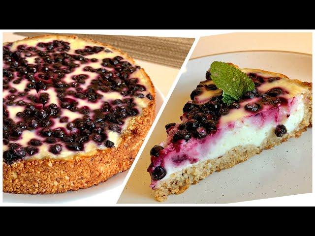 HEALTHY Pie with Berries and Yogurt [No Flour and Sugar] Simple Recipes