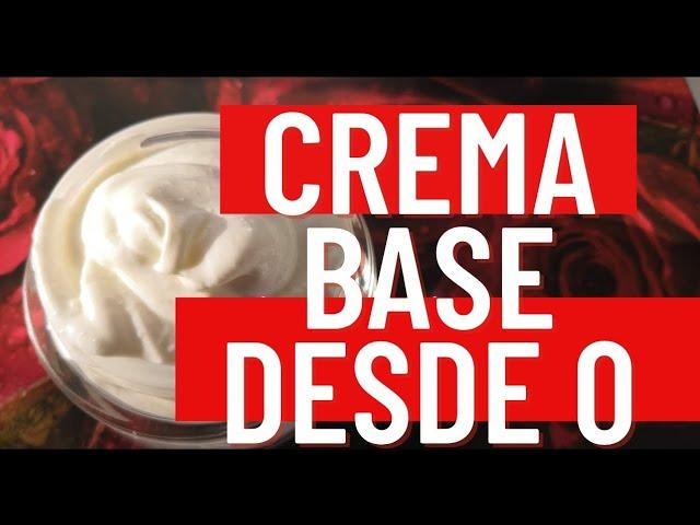 Cómo hacer CREMA BASE CASERA desde 0 RÁPIDA Y FÁCIL // RECETA PARA 1 KG DE CREMA Cosmética Natural