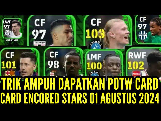 TRIK AMPUH DAPATKAN PLAYER 0F THE WEEK ENC0RED STARS O1 AGUSTUS !