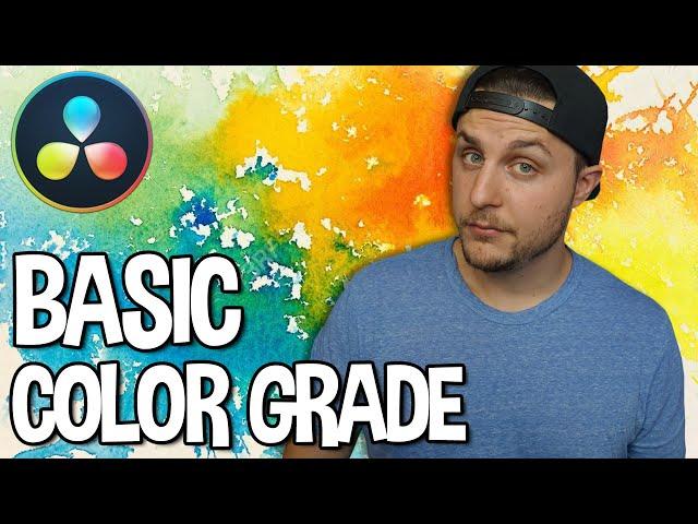 DaVinci Resolve 16 Basic Color Grade Tutorial