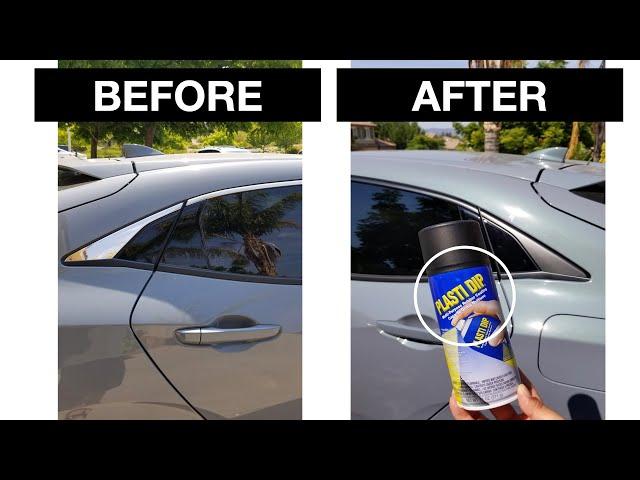 Chrome Trim Delete With Plasti Dip