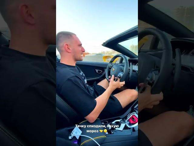 Литвин ЛЕТИТ НА LAMBORGHINI ПО ДУБАЮ! #shorts