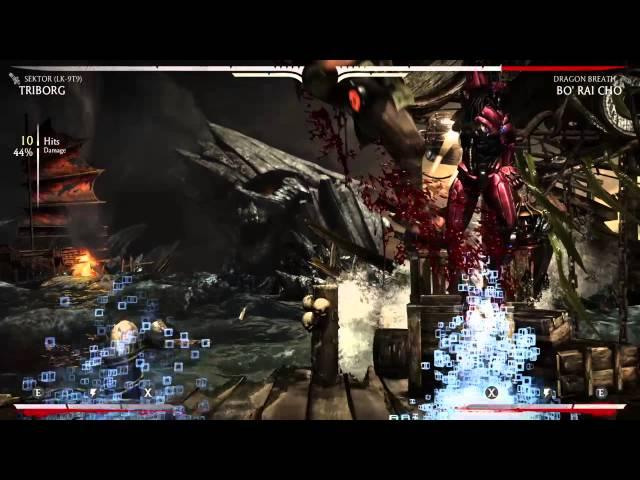 TRIBORG (sektor) combos MKXL 57% damage