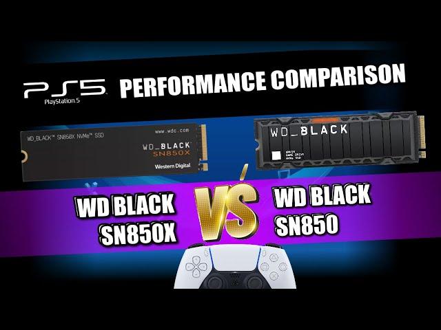 PS5 SSD TEST - WD Black SN850X vs WD Black SN850 SSD Comparison