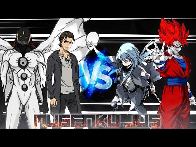 Final Eren & Aizen Sosuke OP vs Goku Terror Final vs Rimuru Demon Lord ANIME MUGEN JUS Team Fight