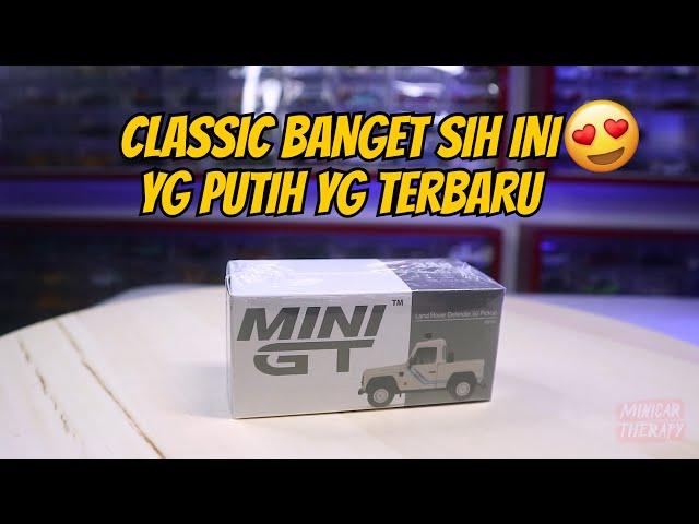 WARNA PUTIH CLASSIC BANGET, MINI GT LAND ROVER DEFENDER 90 PICK UP