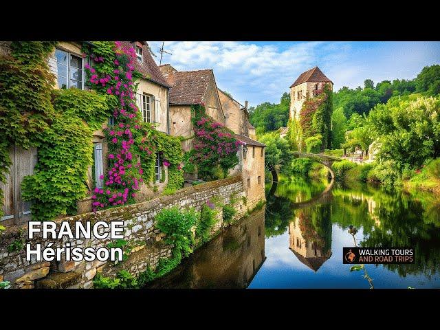 Hérisson France  French Village Tour - Most Beautiful Villages in France 4k Video