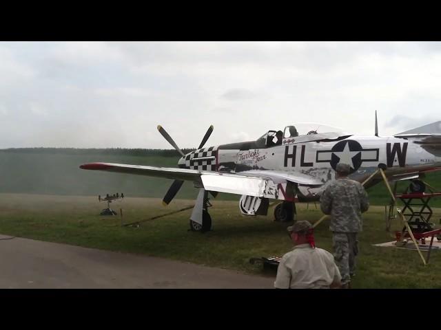 P-51D Mustang firing 6 .50 caliber M2 Brownings