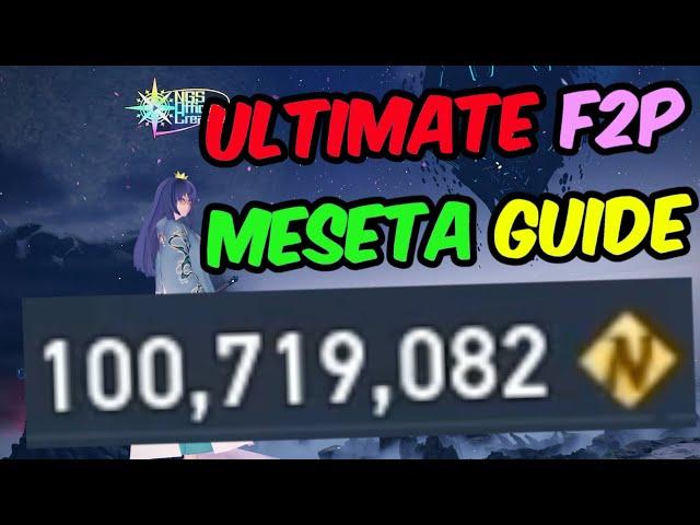 [PSO2:NGS] Ultimate F2P Meseta Earning Guide