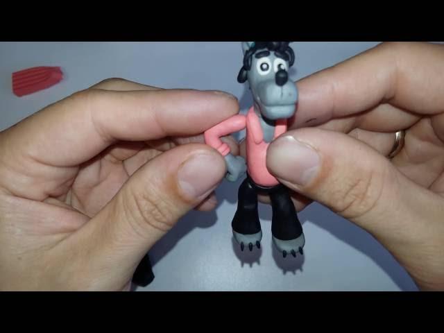 ЛЕПИМ ВОЛКА ИЗ "НУ, ПОГОДИ!".  Make a wolf from clay !