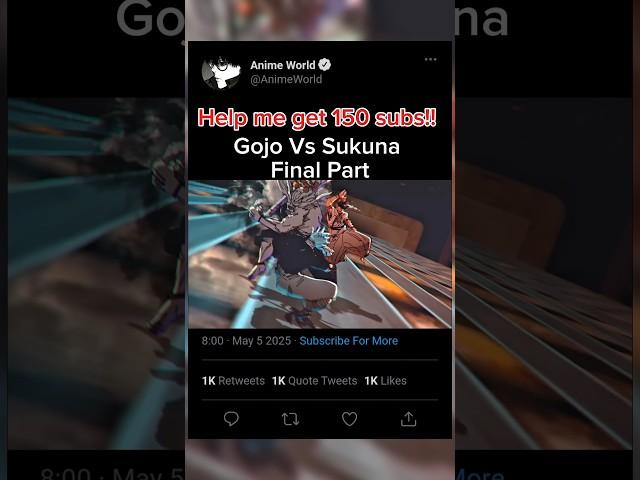 Gojo Vs Sukuna Final Part!!
