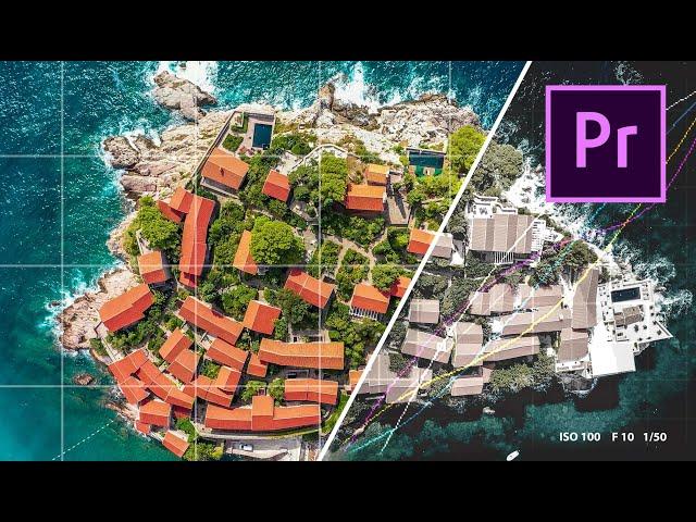 СЕКРЕТЫ ЦВЕТОКОРРЕКЦИИ ВИДЕО С ДРОНА в Adobe Premiere и цветокоррекция в других программах