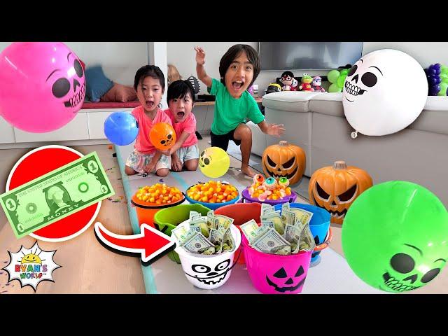 Halloween Balloon Boo Bucket Challenge! Win Money or a Treat!