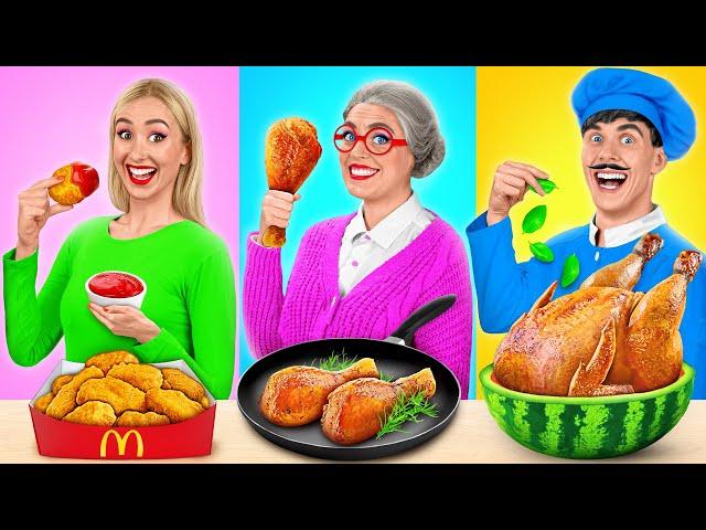 Reto De Cocina Yo vs Abuela | Hacks y Trucos de Cocina por Mega DO Challenge