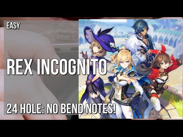 How to play Rex Incognito (Genshin Impact) by Yu Peng Cheng on Tremolo Harmonica 24 Holes (Tutorial)