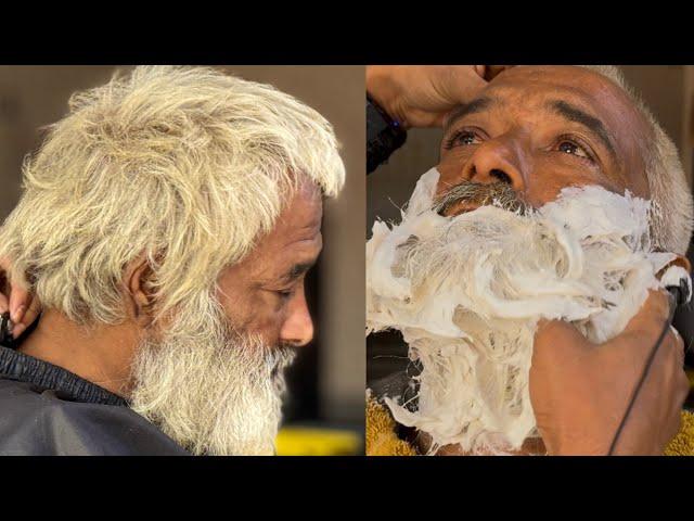 AMAZING TRANSFORMATION | What A Wonderful Feeling | ASMR Haircut & Beard Shaving