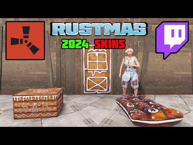 RUSTMAS 2024 RUST SKINS! (Christmas Twitch Drops Showcase)